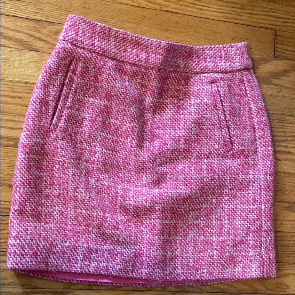 Pink Tweed Skirt
